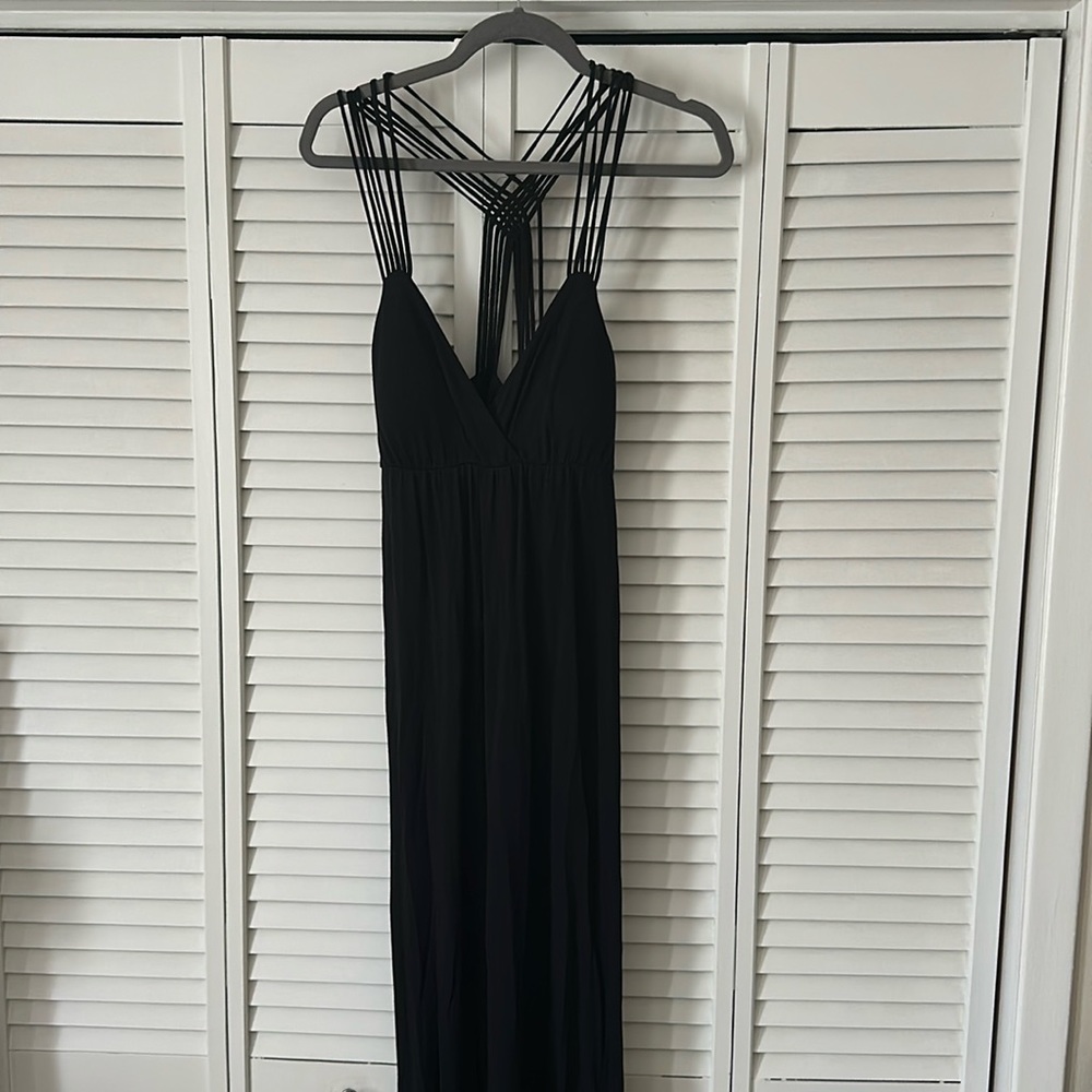 Black maxi dress